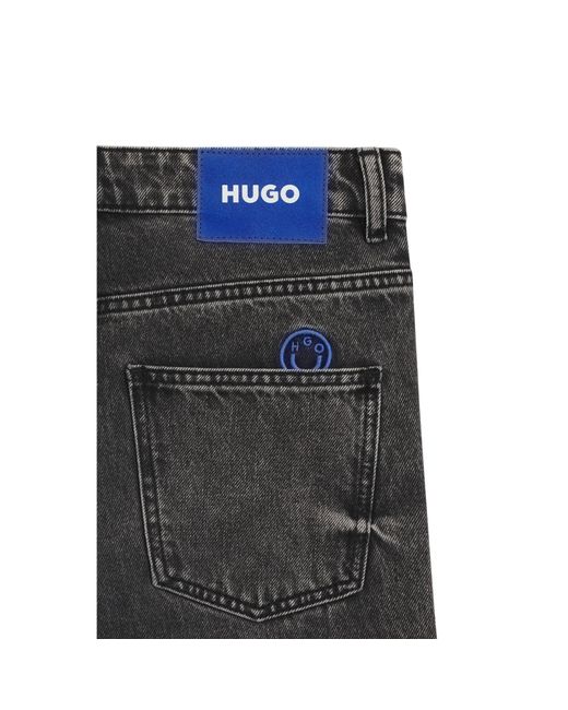 HUGO Gray Relaxed-Fit Jeans