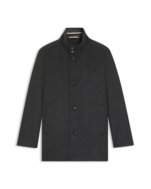 Boss Relaxed-Fit Mantel Aus Wolle Mit Kaschmir in Black für Herren