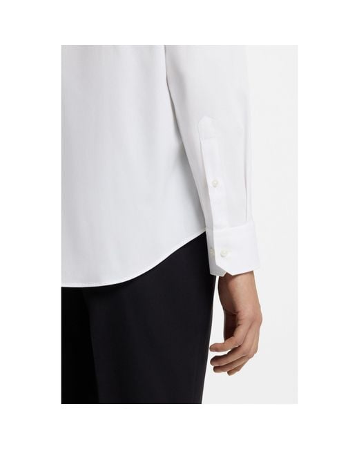 Boss White Regular-Fit Shirt for men