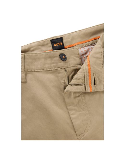 Boss Natural Tapered-Fit Chinos for men