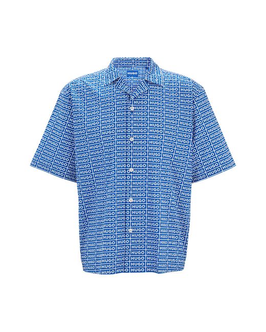 HUGO Light Blue Men's Casual Shirts Size S for men