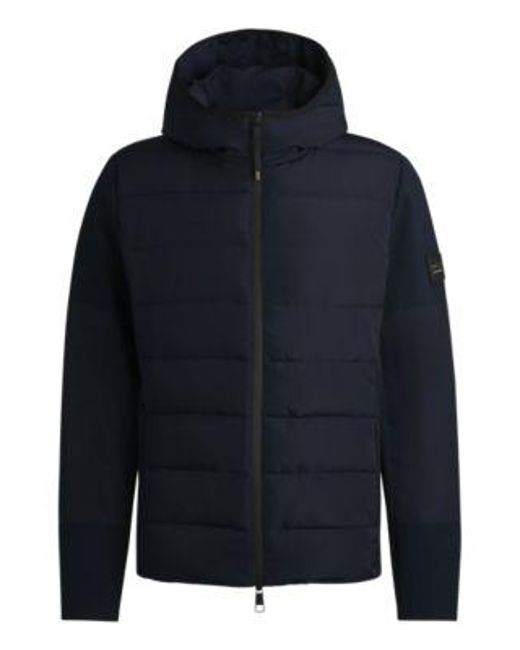 Veste D'Équitation Hybride, Matelassée Et Déperlante Boss pour homme en coloris Blue