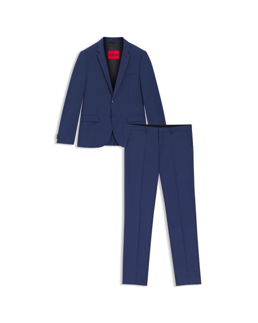 HUGO Blue Extra-Slim-Fit Suit for men
