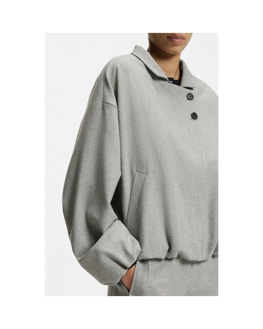 Boss Gray Regular-Fit Jacket