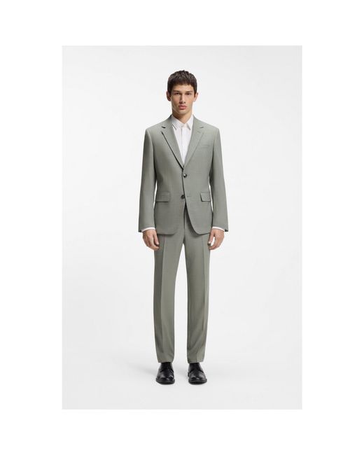 HUGO Gray Slim-Fit Suit for men