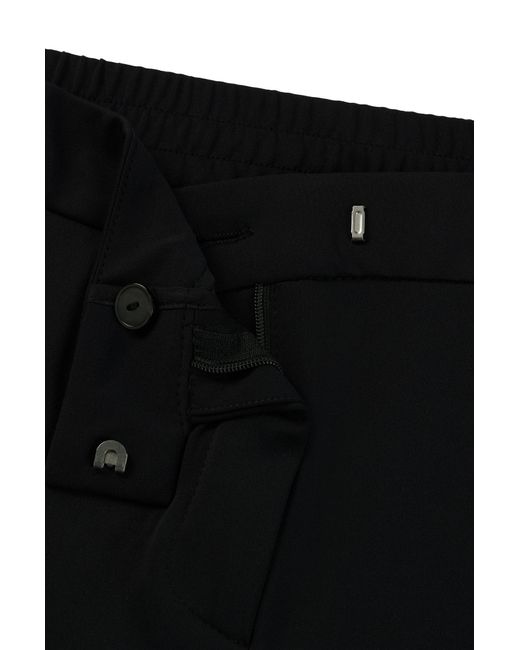 Boss Black Slim-fit Trousers In Performance-stretch Jersey
