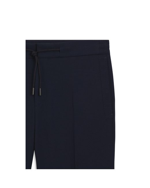 Boss Blue Slim-Fit Trousers for men
