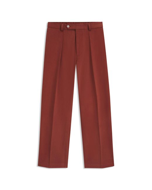 Boss Red Beckham X Micro-Patterned Trousers for men