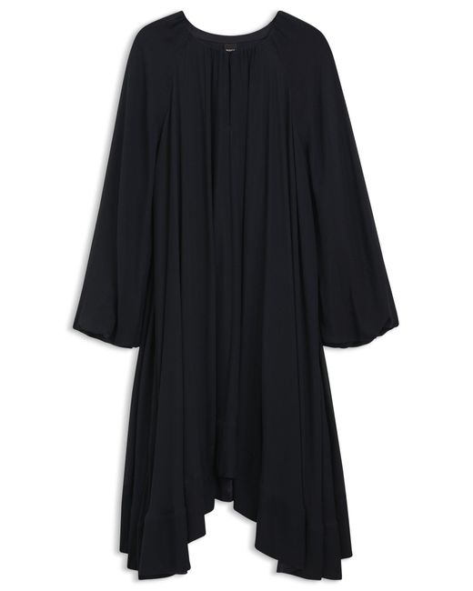 Boss Black Zweilagiges Regular-Fit Kleid Aus Seiden-Chiffon