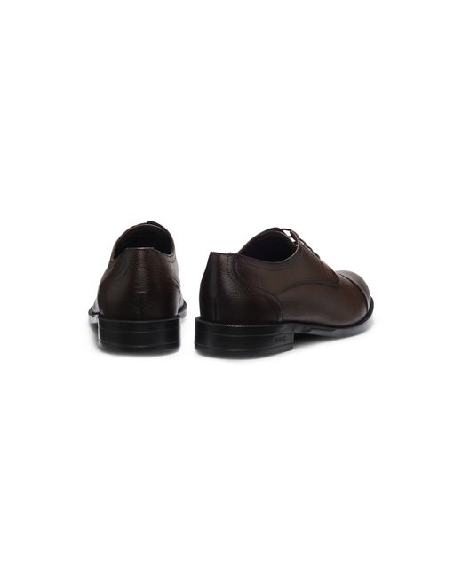 Boss Brown Derby Shoes for men