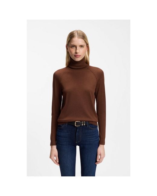 Boss Red Slim-Fit Rollneck Sweater