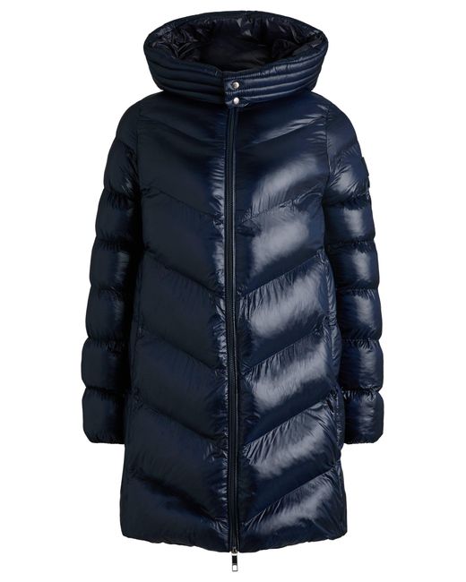 Boss Blue Wattierter Parka Mit Wasserabweisendem Finish Und Polierten Details