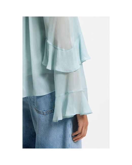 Boss Blue Regular-Fit Blouse