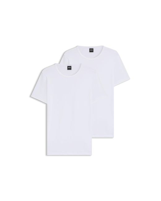 Boss White Two-Pack Of Underwear T-Shirts for men
