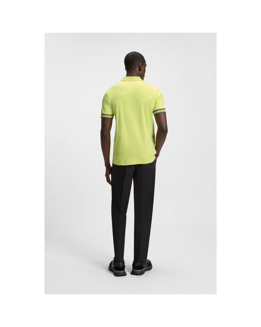 Boss Metallic Slim-Fit Polo Shirt for men