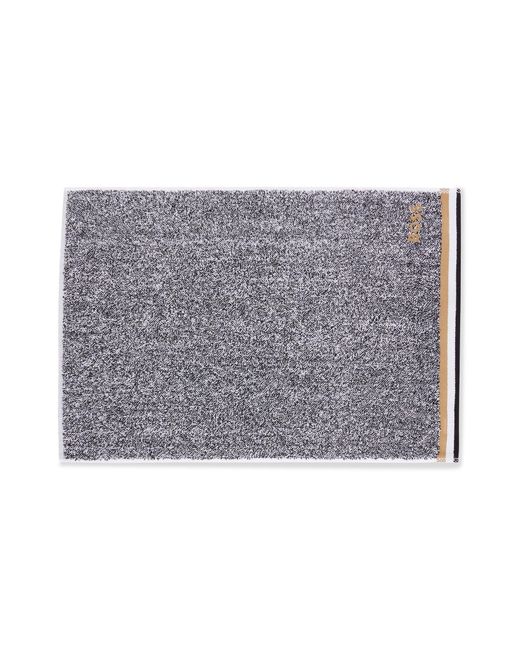 Boss Gray Cotton-jacquard Guest Towel With Piping And Logo