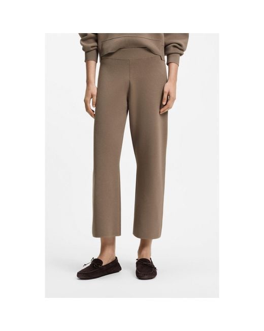 Boss Natural Knitted Trousers