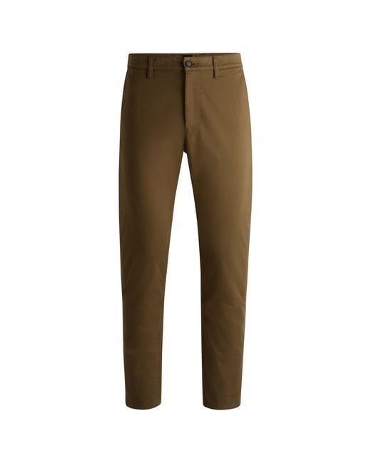 Boss Black Tapered-Fit Chinos for men