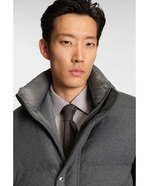 Boss Gray Grey Men's Down Jackets Size 40r for men