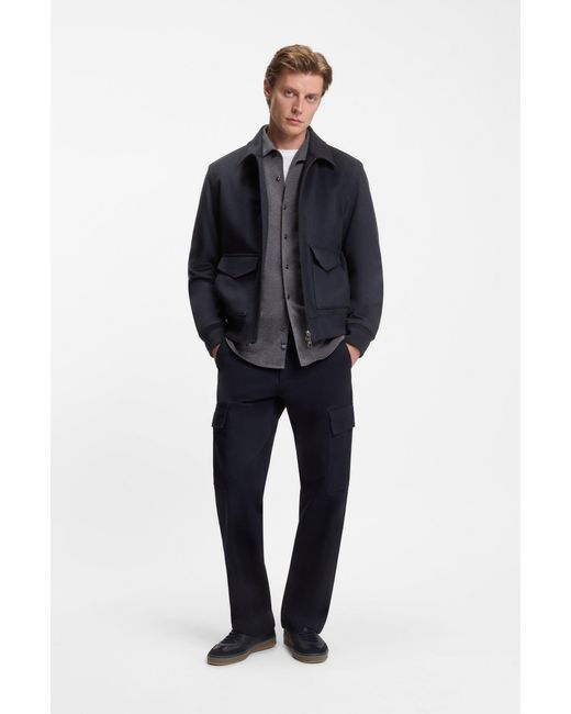 Boss Dark Blue Men's Casual Jackets Size 36r for men