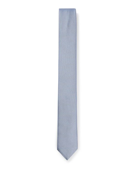 HUGO Krawatte aus Seiden-Mix mit Jacquard-Muster in White für Herren