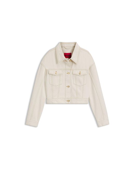 HUGO Natural Relaxed-Fit Jacket