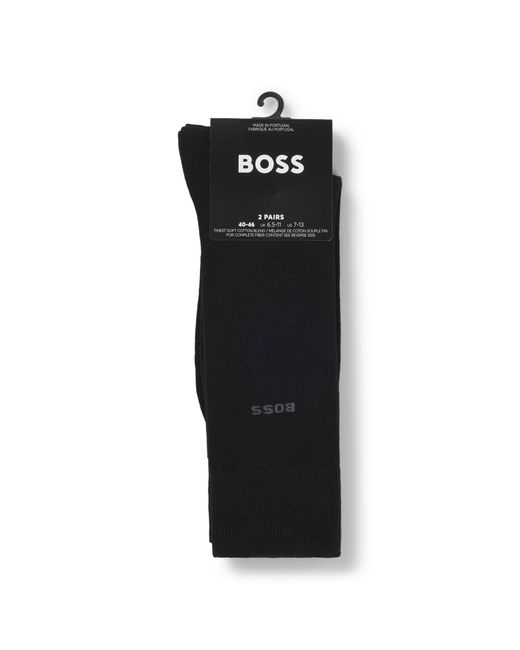 Boss Black Organic Cotton Blend Regular Socks for men