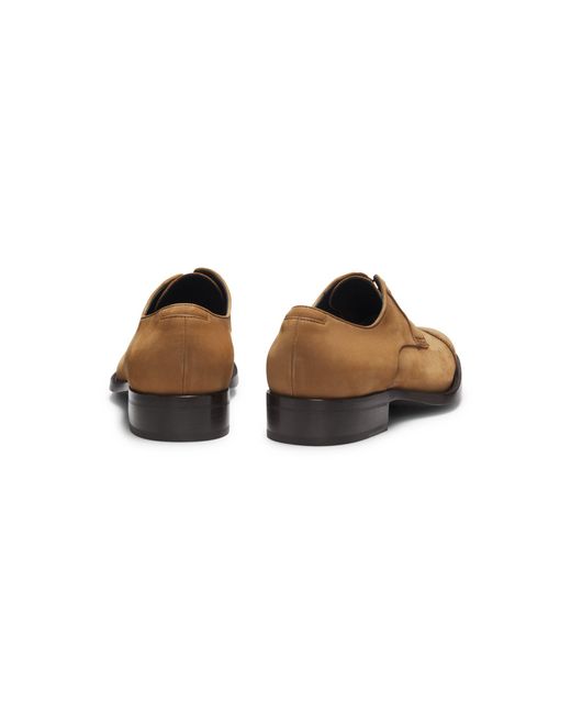 Boss Brown Derby Shoes for men