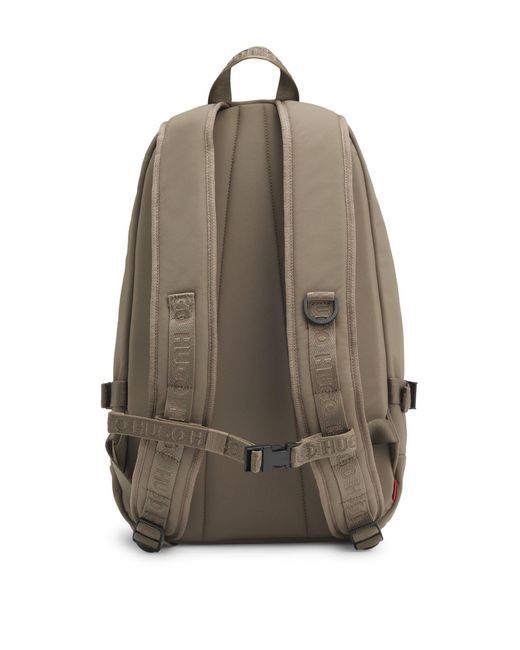 HUGO Rugtas Met Rubberen 3D-Logopatch in het Natural voor heren