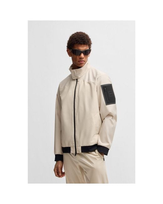 Boss Natural Water-Repellent Blouson Jacket With Mesh Lining for men