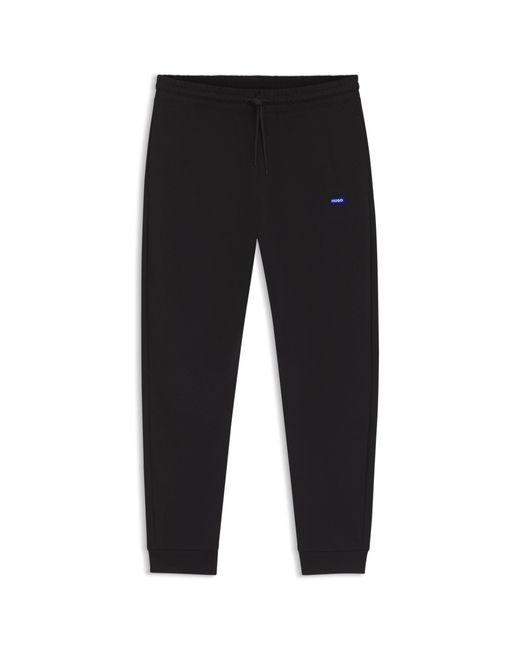 HUGO Black Regular-Fit Tracksuit Bottoms for men