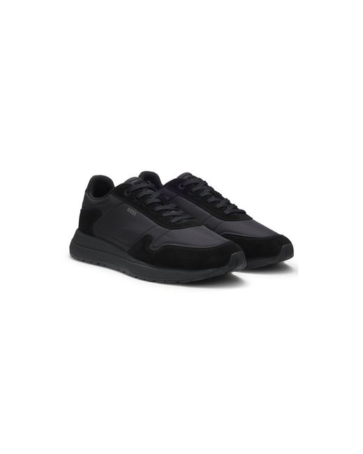 Boss Black Lace-Up Trainers for men
