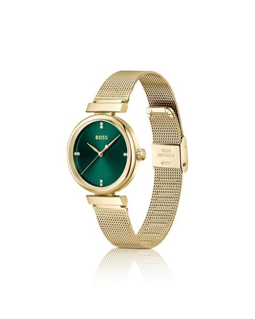 Boss Green Rosehill-Tone Watch With Dial