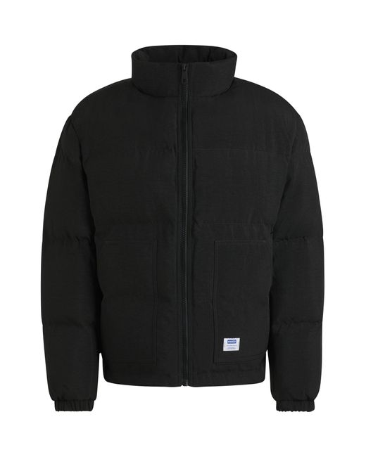 HUGO Waterafstotend Regular-Fit Pufferjack Met Logolabel in het Black voor heren