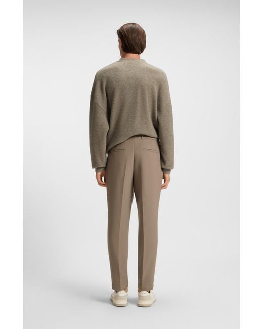 Boss Tapered-Fit Hose Aus Stretch-Gewebe in Natural für Herren