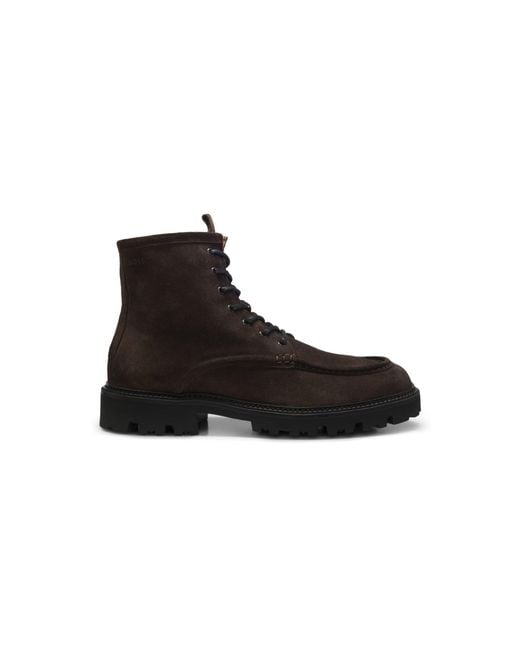 Boss Black Lace-Up Boots for men