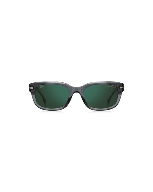 Boss Green Acetate Sunglasses With Lenses for men