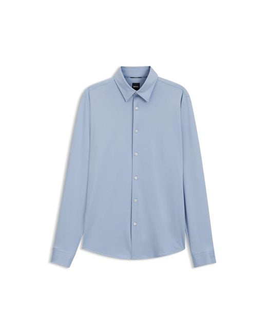 Boss Blue Slim-Fit Shirt for men