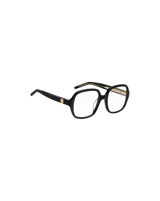 Boss Black Acetate Optical Frames With Double B Monogram