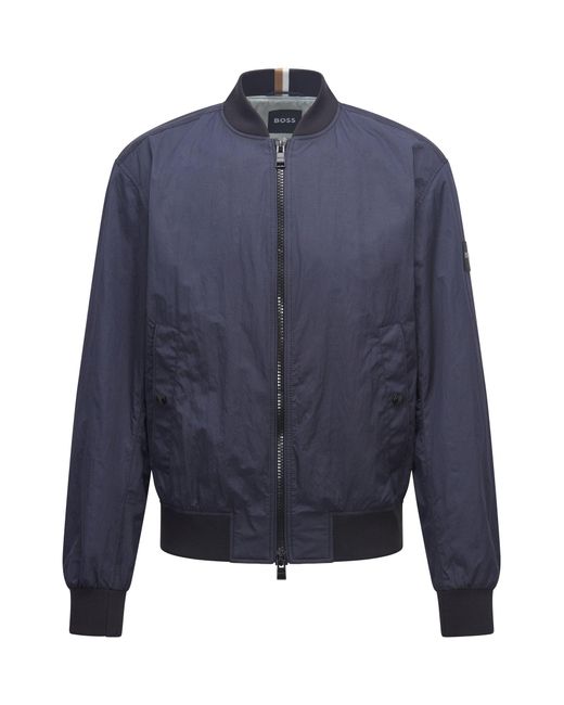 BOSS by HUGO BOSS Synthetic Regular-fit Bomber Jacket In Water ...