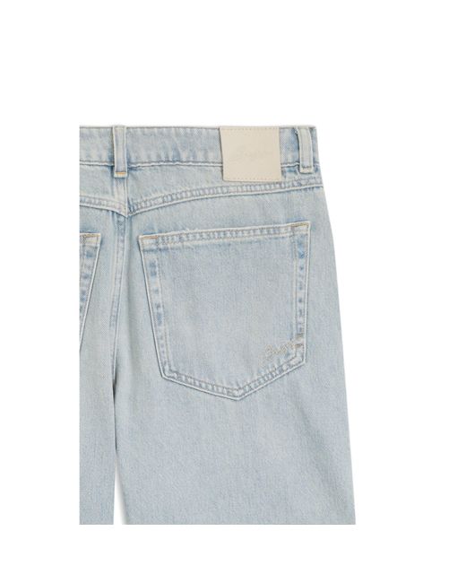 Boss Blue Relaxed-Fit Jeans With Balloon Leg