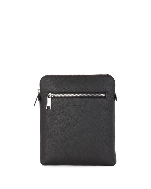 Sac Enveloppe En Cuir Italien À Logo Emé Boss pour homme en coloris Black