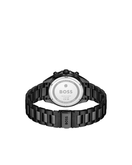 Boss Gray Letic-Plated Watch With Dial for men