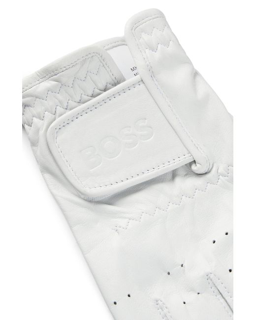 Guanto Traforato di Boss in White da Uomo