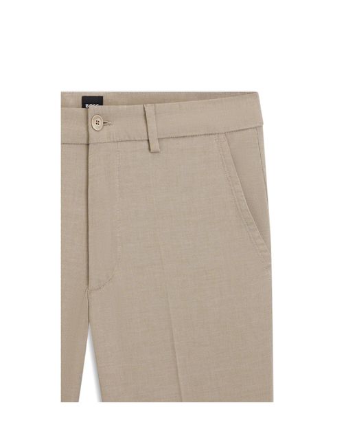 Boss Natural Slim-Fit Trousers for men