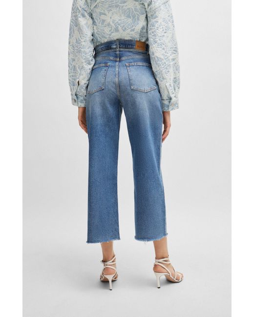 Boss Blue Jeans With Belt Detail
