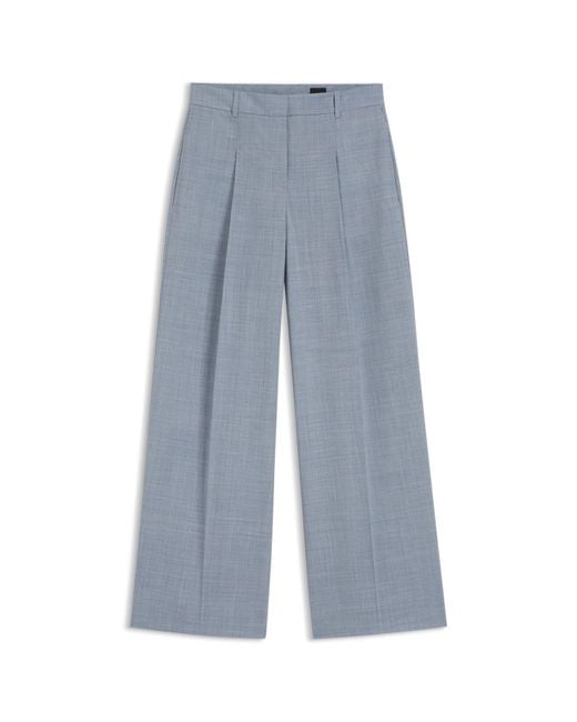 Boss Blue Regular-Fit Trousers