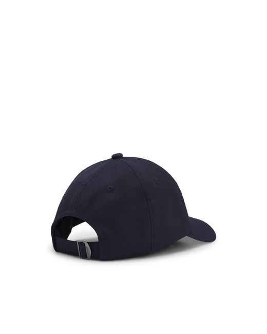 Boss Blue Wool-Blend Cap With Logo Lettering for men