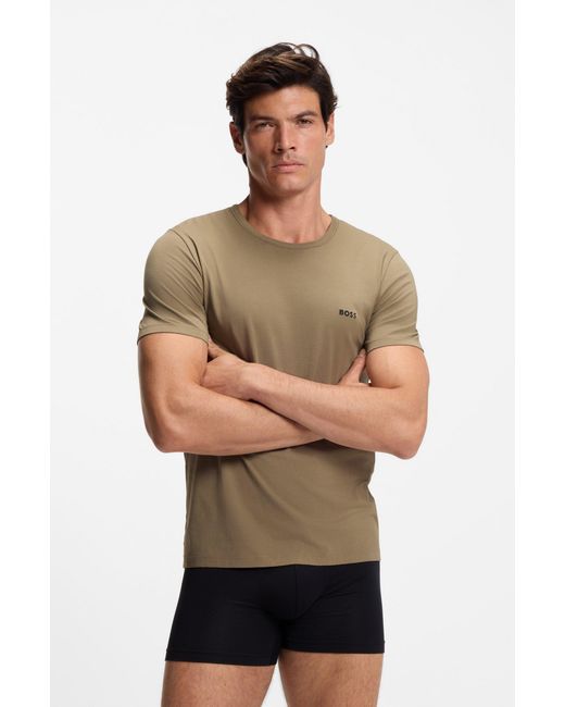 Boss Multicolor Patterned Men's Undershirts Size M for men