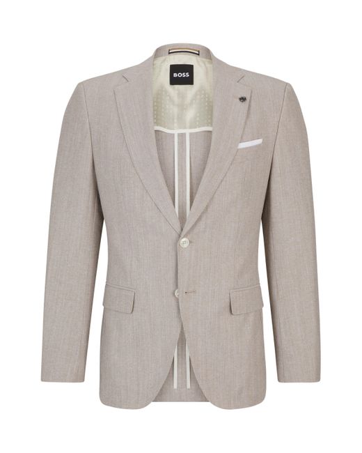 Boss Natural Slim-fit Jacket for men